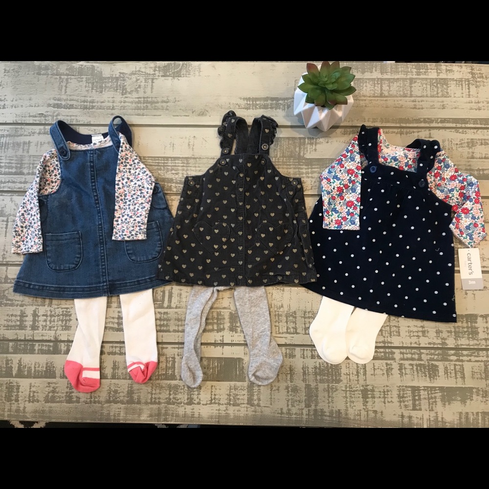 Baby Girl Carter’s 3 piece matching sets